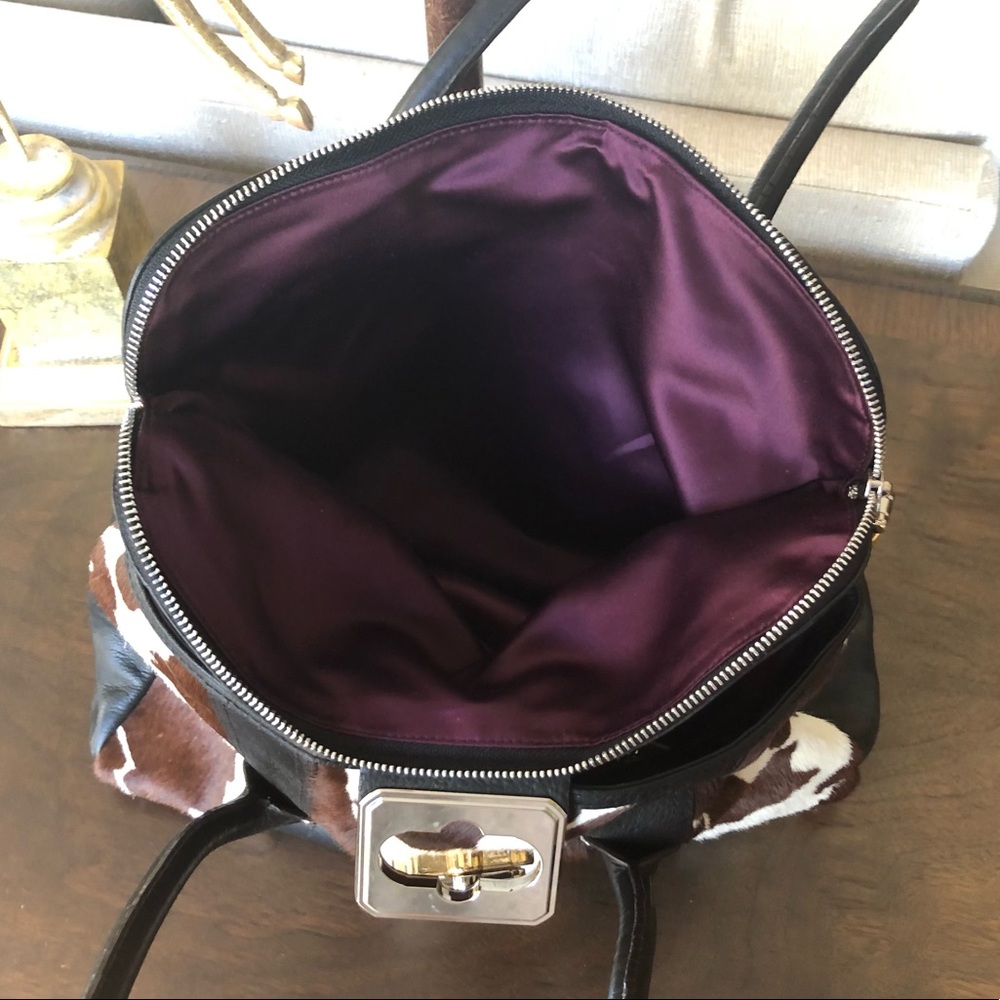 B. Makowsky Genuine Leather Cow Hide Bag - Picture 7 of 8